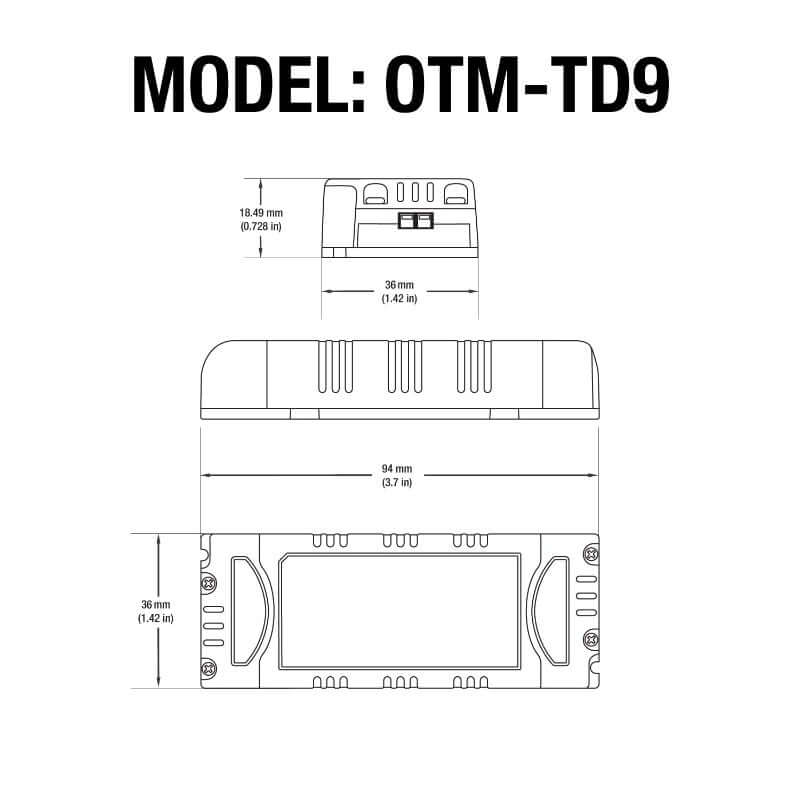 OTTIMA OTM-TD9 220mA LED Driver - Dimmable 9W