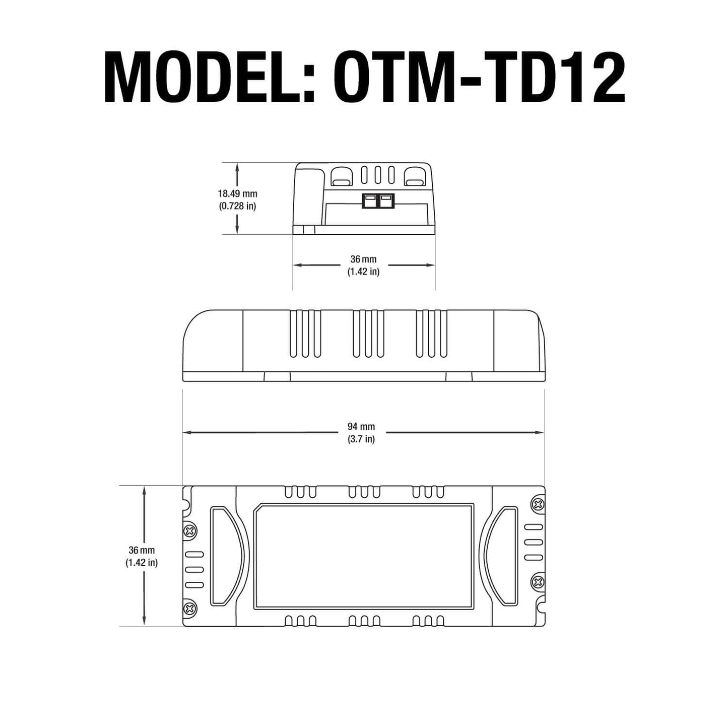 OTTIMA OTM-TD12 350mA Constant Current LED Driver