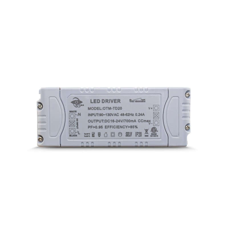 OTTIMA OTM-TD20 LED Driver, 700mA - 16-24V & Dimmable