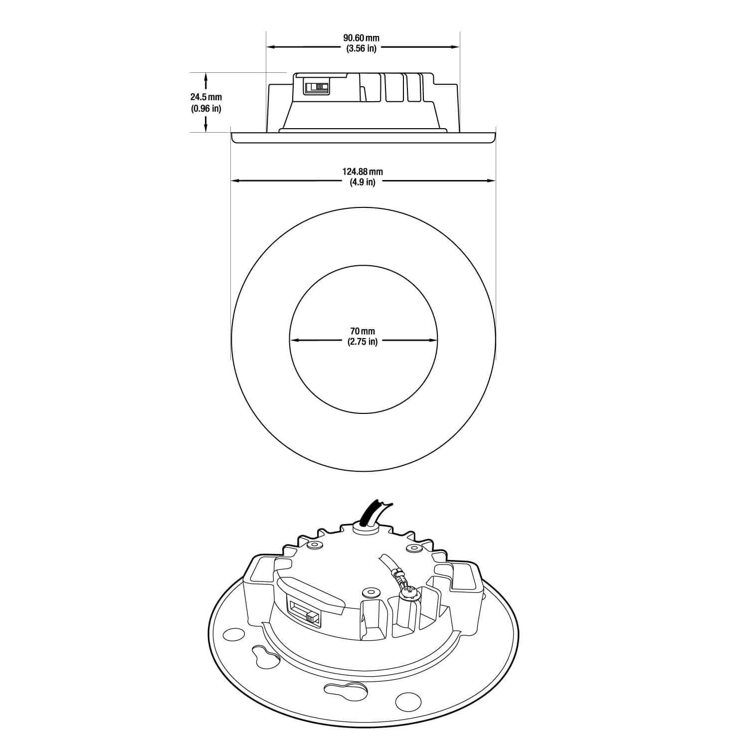 Dimmable 4" Round LED Downlight 8W - 5CCT, 120V