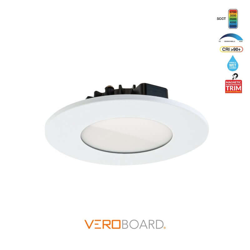 Dimmable 4" Round LED Downlight 8W - 5CCT, 120V