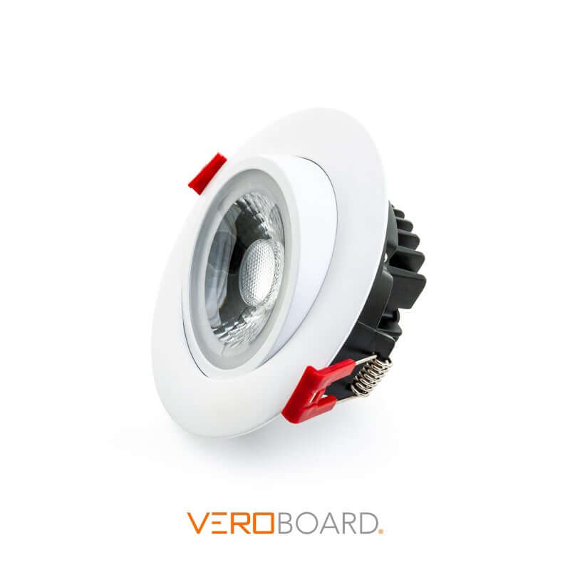 4 inch Round Gimbal Recessed LED Downlight / Ceiling Light AD-LED-4-S12W-5CCTWH-EY, (5CCT) 120V 12W, gekpower