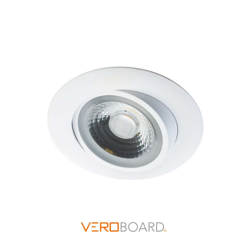 4 inch Round Gimbal Recessed LED Downlight / Ceiling Light AD-LED-4-S12W-5CCTWH-EY, (5CCT) 120V 12W, gekpower
