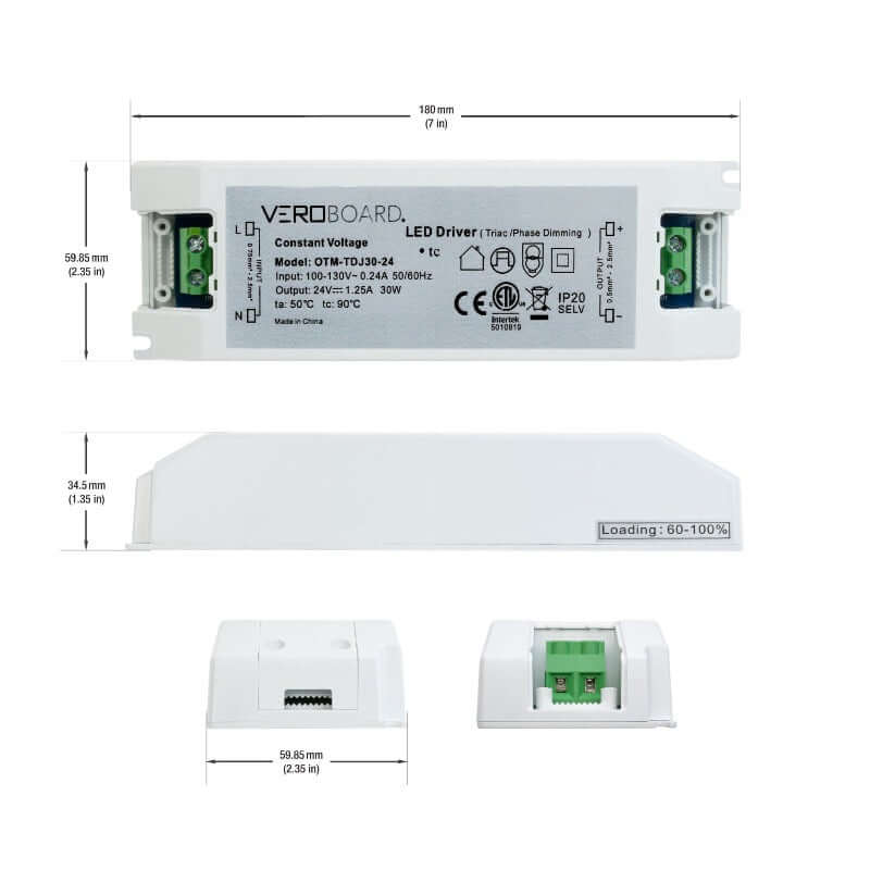 OTM-TDJ30-24 Triac Dimmable LED Driver - 30W