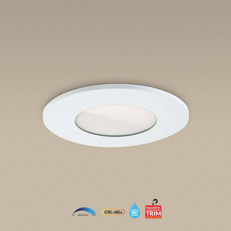 666561425647 - 4" Round Recessed LED Downlight P110-4 | 3000K Warm White