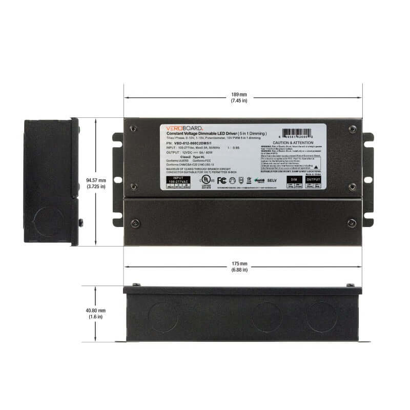 VBD-012-060C2DM5i1 5in1 Dimming LED Driver 12V 60W