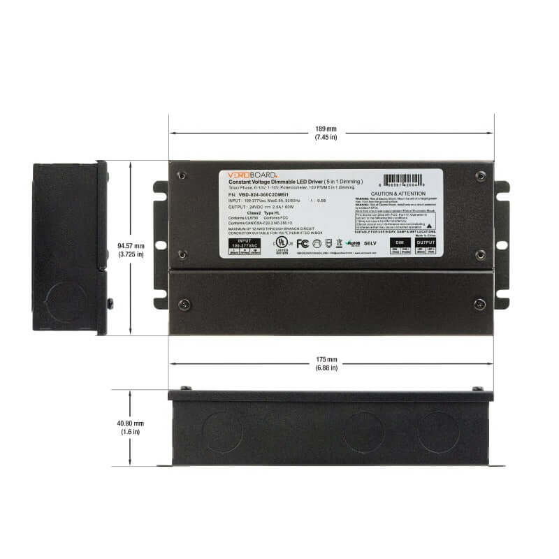 VBD-024-060C2DM5i1 5in1 LED Driver 24V 60W