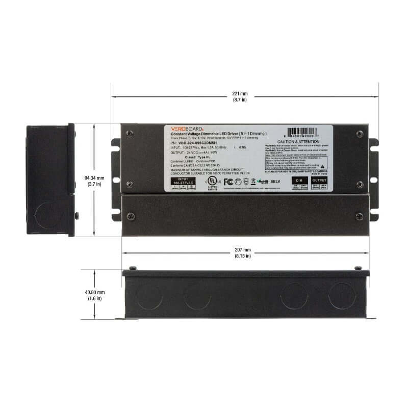 5in1 Dimming LED Driver 24V 96W - VBD-024-096C2DM5i1