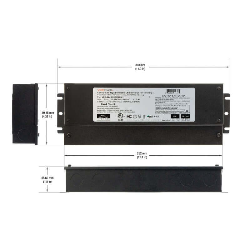 VBD-024-288C2DM5i1 5in1 Dimming LED Driver 24V 288W