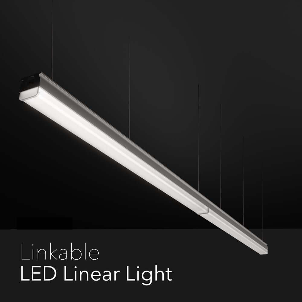 8ft Linkable Linear Light, 120-277V 76W 3000K(Warm White), gekpower