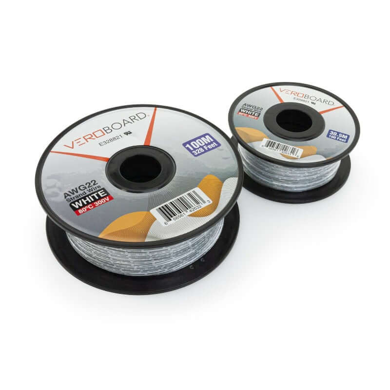 22AWG Stranded White Wire 100M - VBD-328