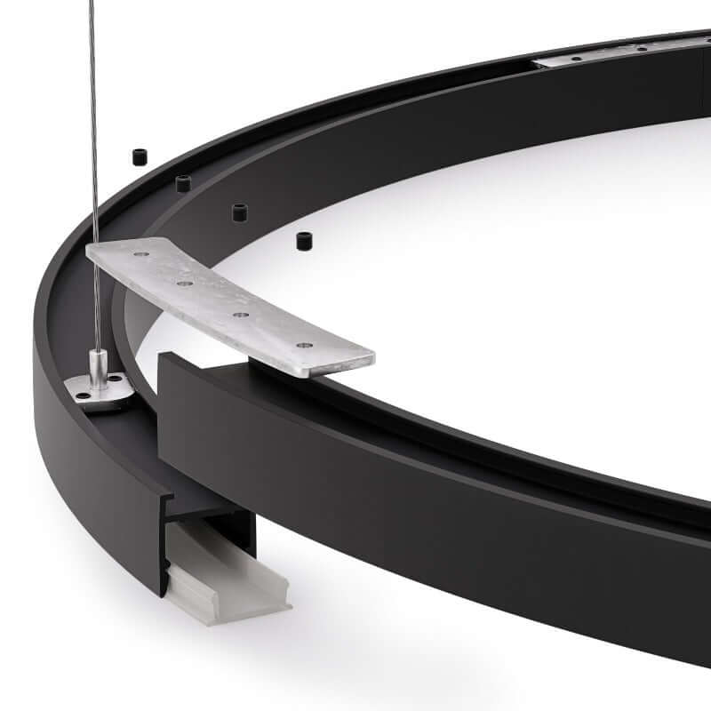 Round Aluminum LED Channel for LED Strips - VBD-CH-RH3