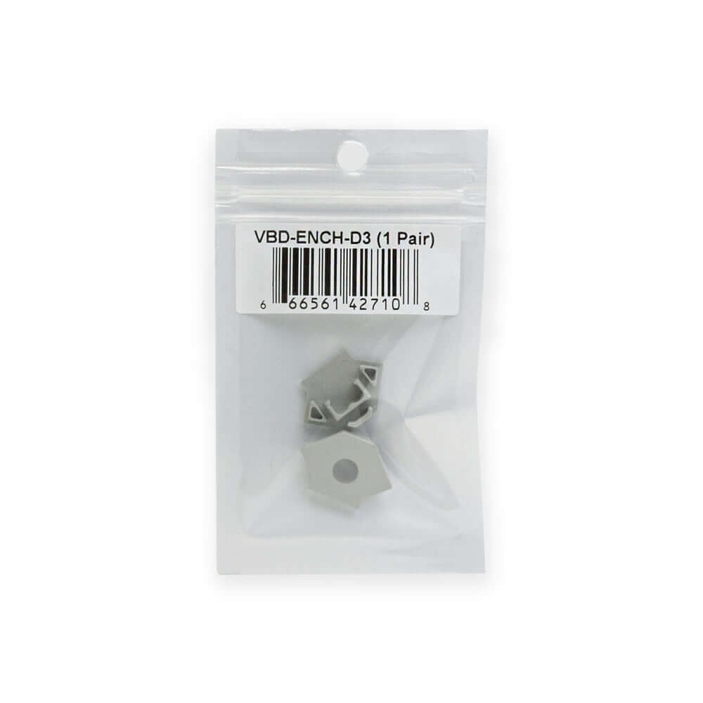 LED Channel Endcaps VBD-ENCH-D3 - Pack of 2
