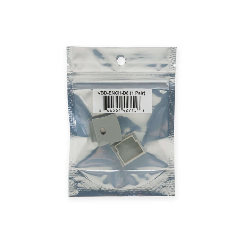 LED Channel Endcaps VBD-ENCH-D8 - Pack of 2