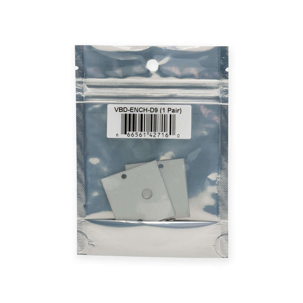 LED Channel Endcaps VBD-ENCH-D9 - Pack of 2