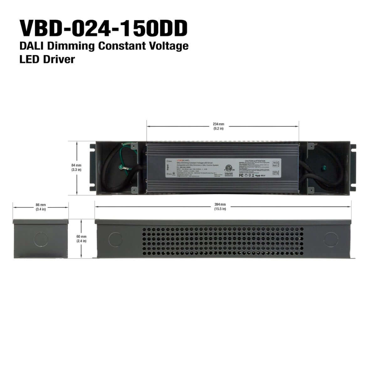 Dali Dimmable LED Driver 24V 150W - VBD-024-150DD