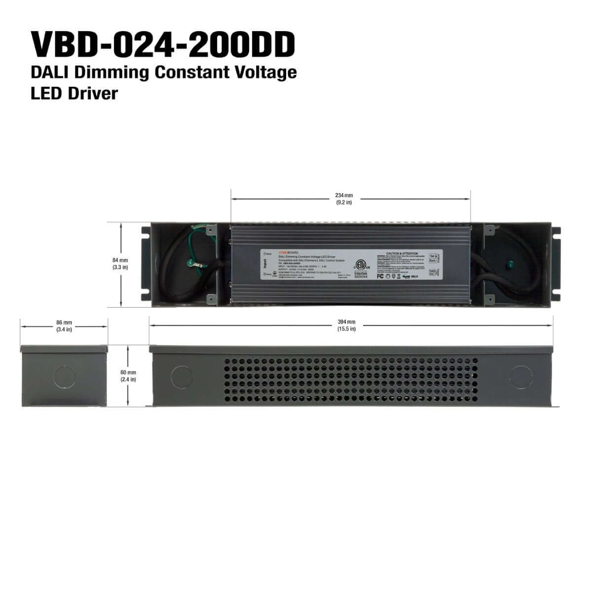Dali Dimmable LED Driver 24V 200W | VBD-024-200DD
