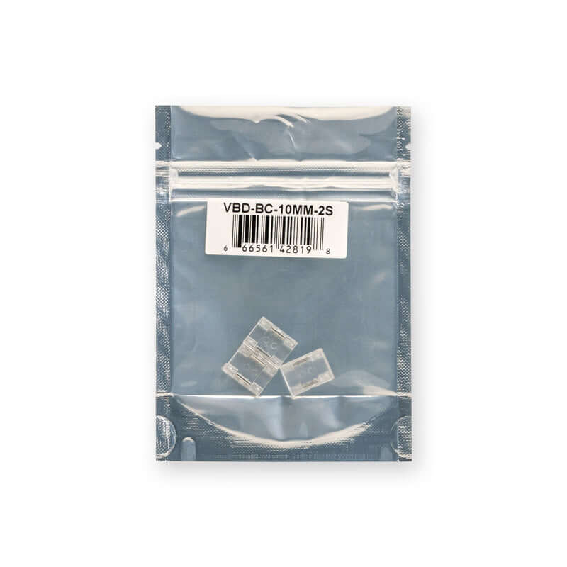 10mm LED Strip Connectors - VBD-BC-10MM-2S (3-Pack)