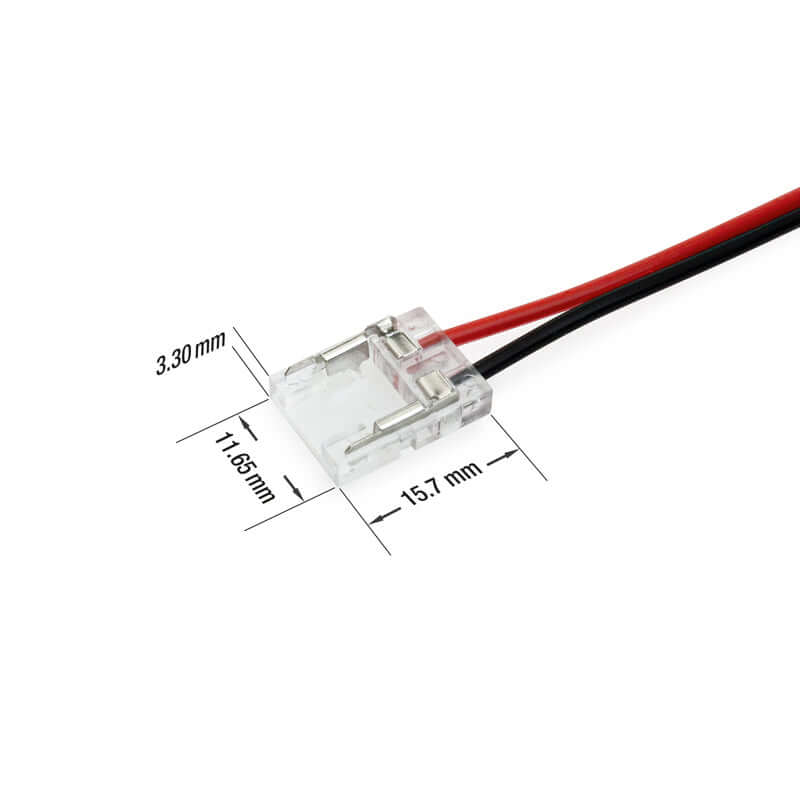 666561428211 - 10mm Beetle LED Strip to Wire Connector - VBD-BC-10MM-1S1W