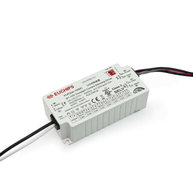 20W LED Driver 0-10V Dim PUP20A-1WMC-700
