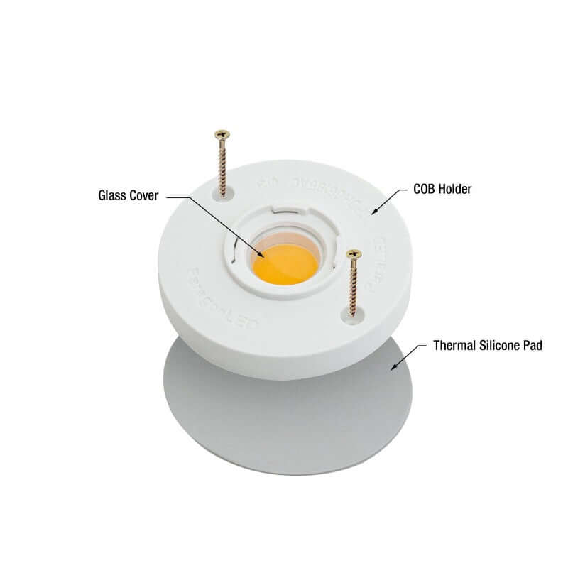 CBHT-042-3685-120V-27 COB Paragon LED Module with GPDH66185AC LED Holder, 120V 12W 2700K- GekPower
