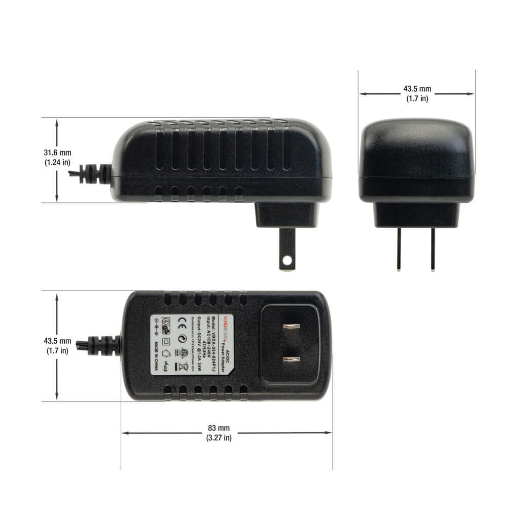 VBDA-024-024P1J Non-Dimmable 24V Plug-In Adaptor