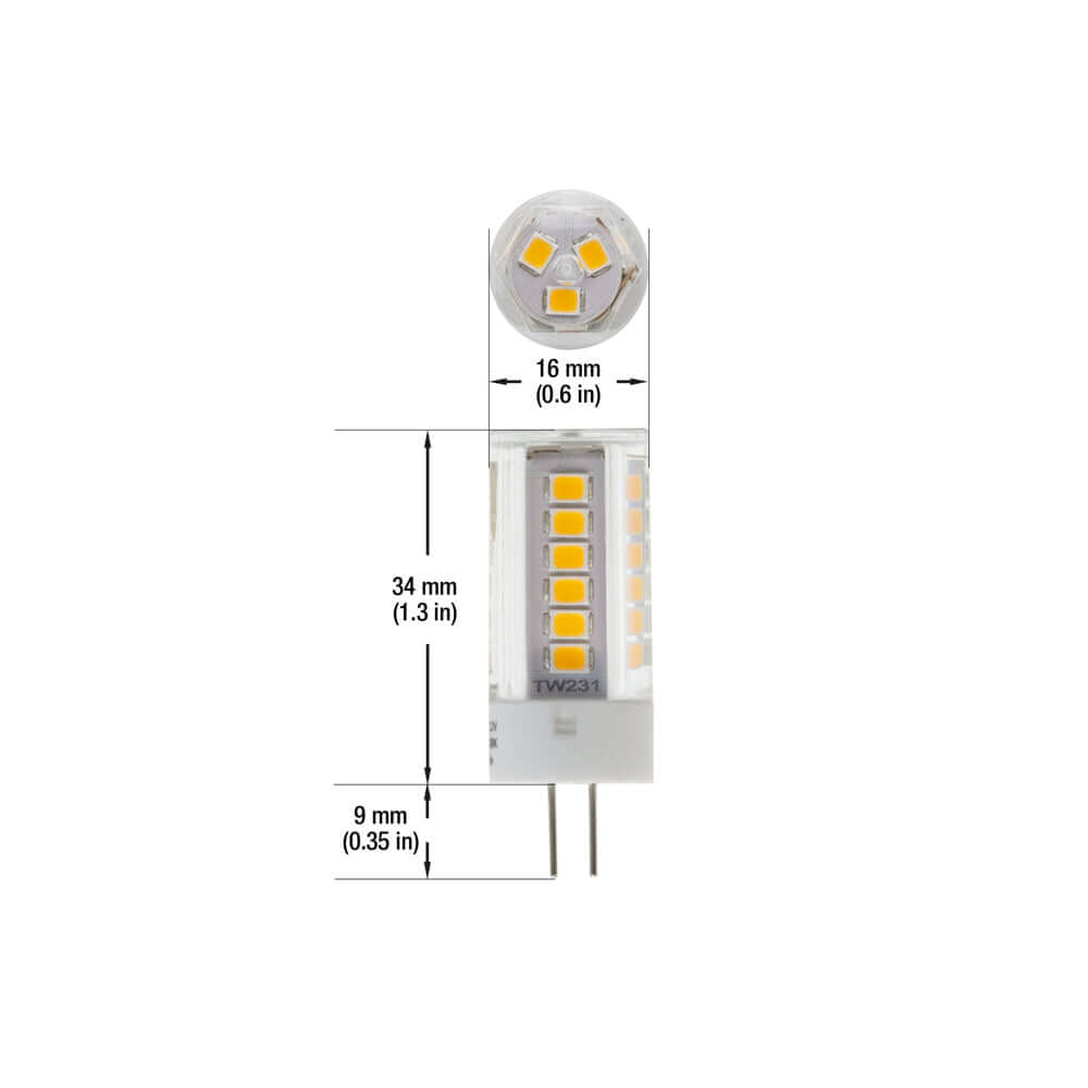 G4 Bi-Pin Light Bulb 3W 12V Warm White 3000K