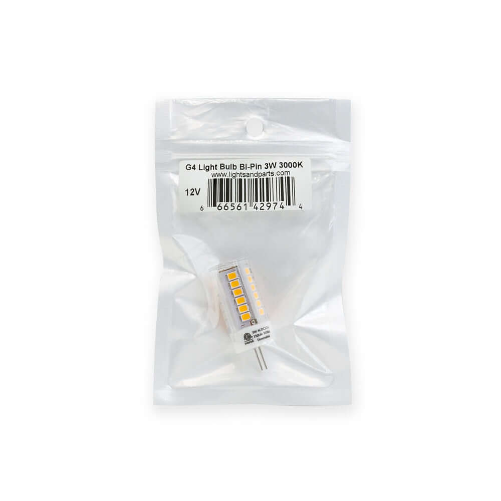 G4 Bi-Pin Light Bulb 3W 12V Warm White 3000K