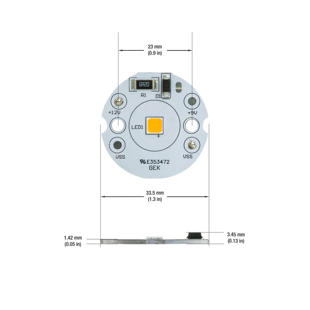 Single SMD Module 5W 12V With 6 inch Wire CCT(2.4K, 2.7K, 3K, 3.5K, 4K, 5K), gekpower