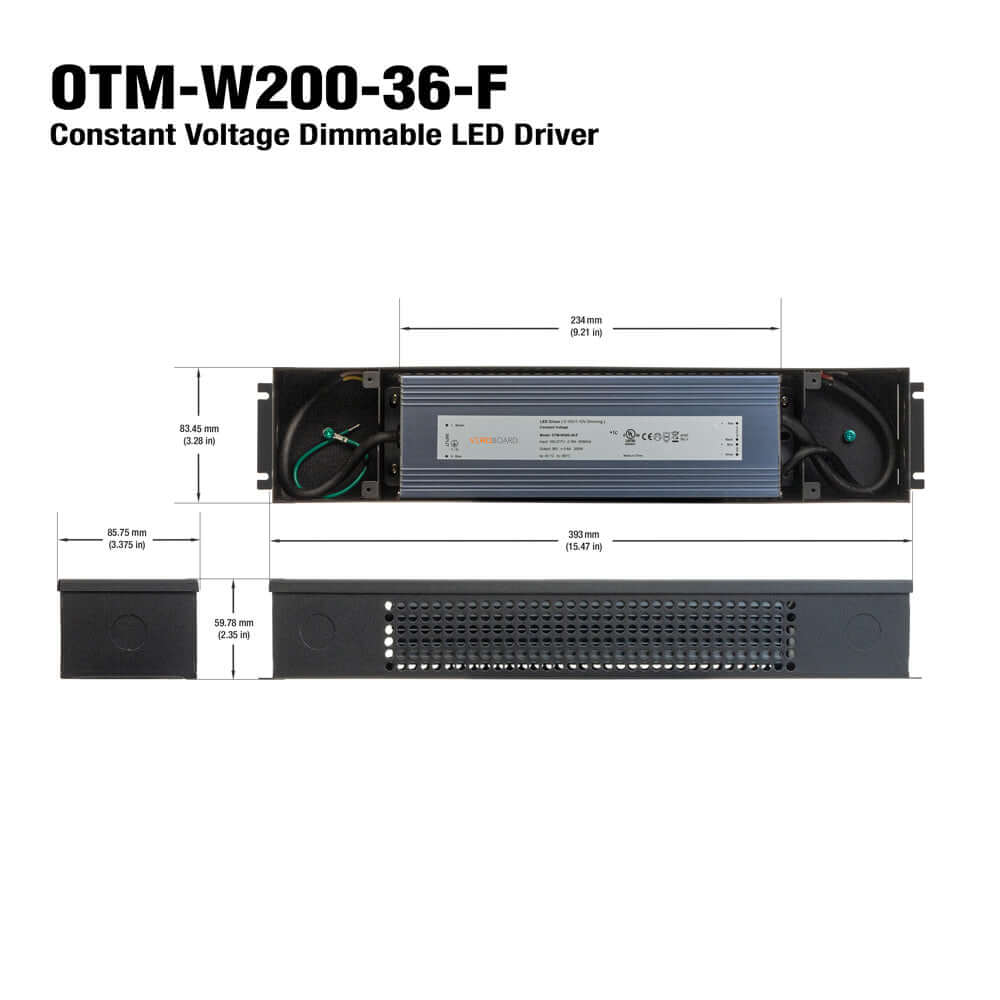 OTM-W200-36F 0-10V Dimming LED Driver 200W