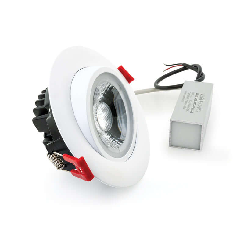 666561430375 - 4" Round Recessed Gimbal Downlight - 12W 5CCT