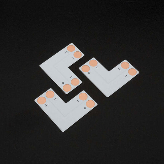 VBD-FPC10-L2A Single Color L Shape Connector Pack of 3