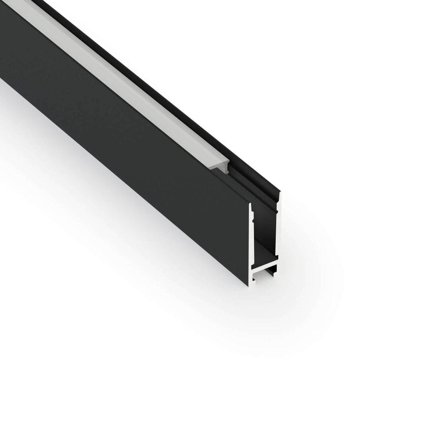 Narrow Black Aluminum LED Channel VBD-CH-H1-2 - 2M