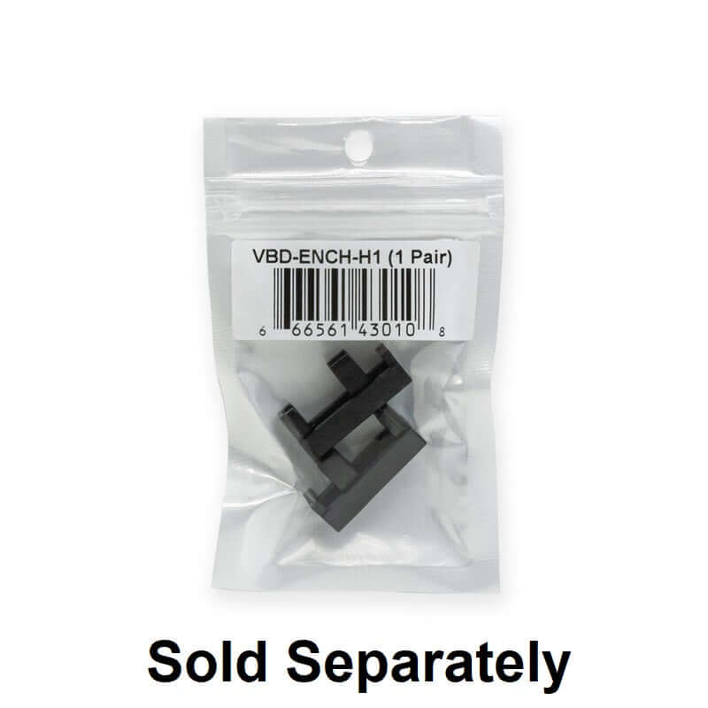Narrow Black Aluminum LED Channel VBD-CH-H1-2 - 2M