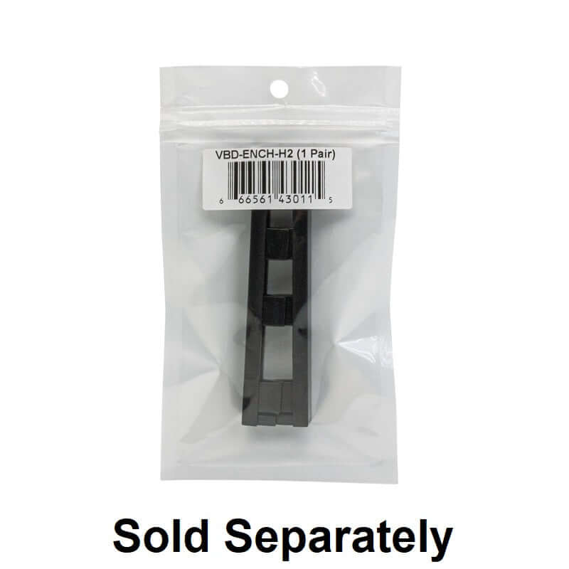 666561431235 - Narrow Black Aluminum LED Channel VBD-CH-H2-2 - 2m