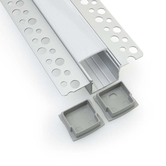 Drywall Deep Recessed Aluminum LED Channel - 2M
