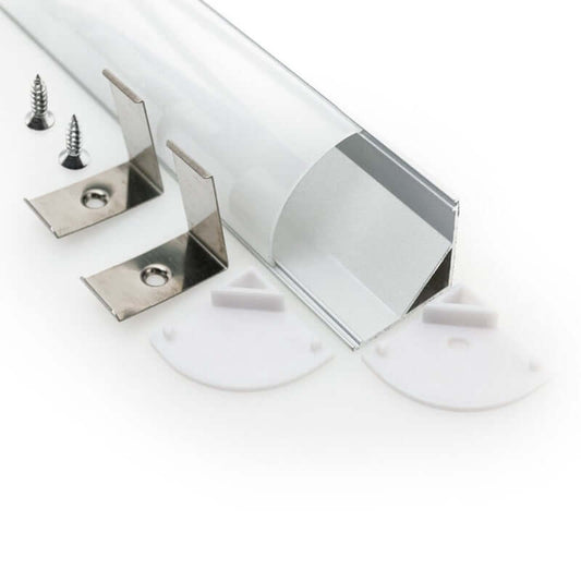 Corner Mount Curve Aluminum LED Channel - 2M VBD-CH-C3-2
