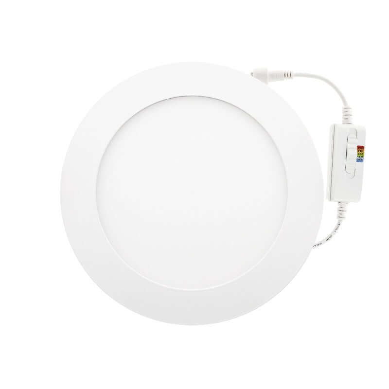 6 inch flat Round Ultrathin Recessed LED Downlight / Ceiling Light LED-6-S12W-5CCTWH, 120V 12W 5CCT(2.7K, 3K, 3.5K, 4K, 5K), gekpower