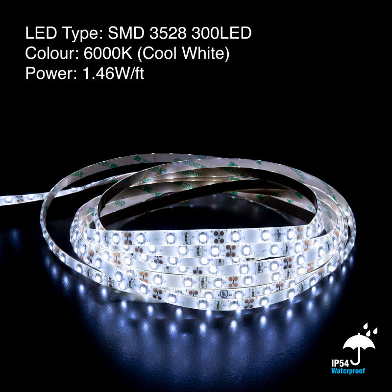 5M(16.4ft) Crystal Outdoor LED Strip Light 3528
