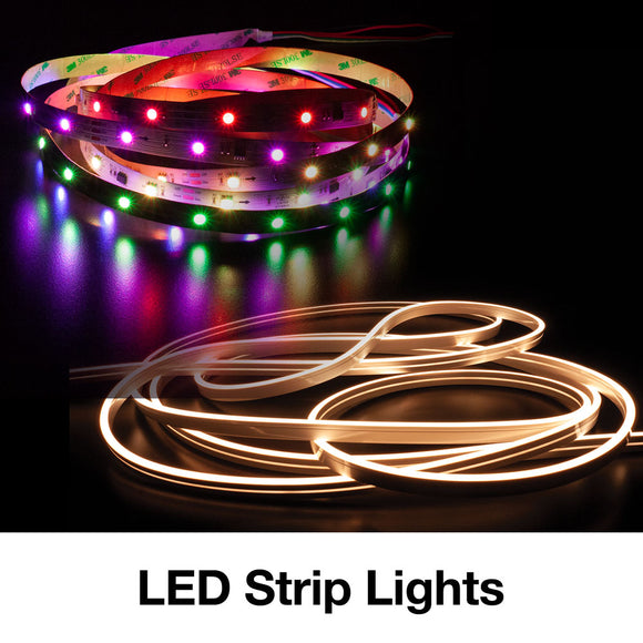 LED Strip Lights (Indoor, Outdoor, Neon LED Strip Lights and LED Connectors)