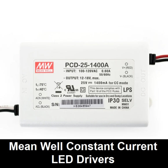 Mean Well Constant Current LED Drivers