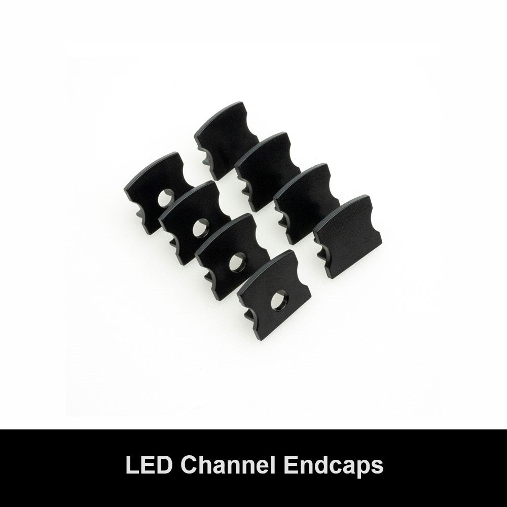 Channel Endcaps & Mounting Clips - GekPower