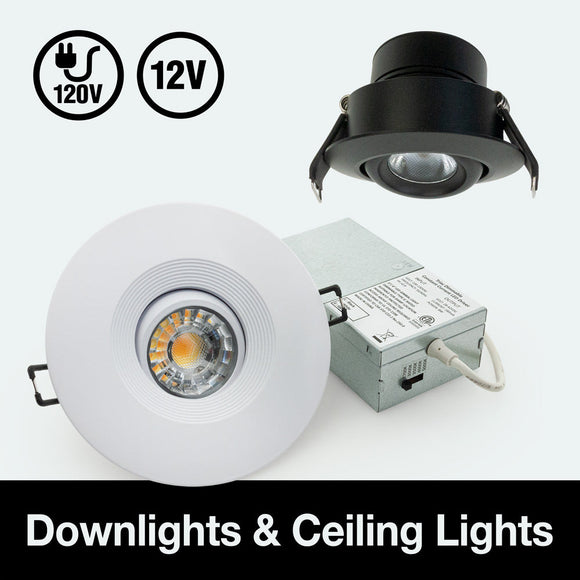 Downlights ceiling lights 12v and 120V