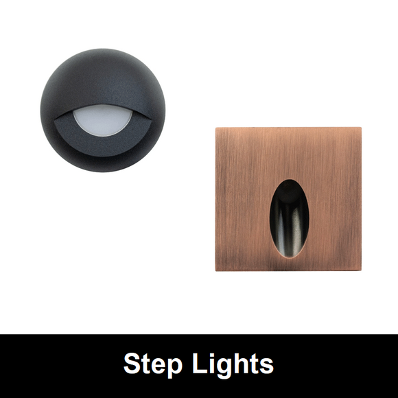 Step Lights (Indoor, Outdoor) - 12V, 24V and 120V