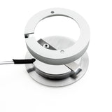 Round LED Retrofit Cabinet Puck Light, 12V 3.5W 3000K(Warm White) Silver Grey - GekPower