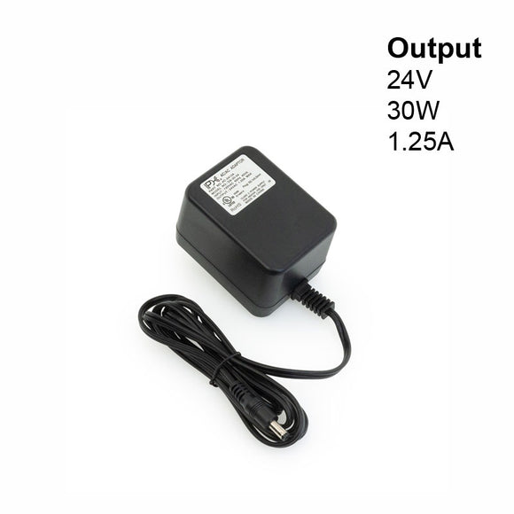 AC-2412A Plug-In Power Supply, 24V 1.25A 30W, gekpower
