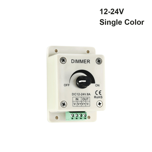 Single Color Dial LED Dimmer 8A, gekpower