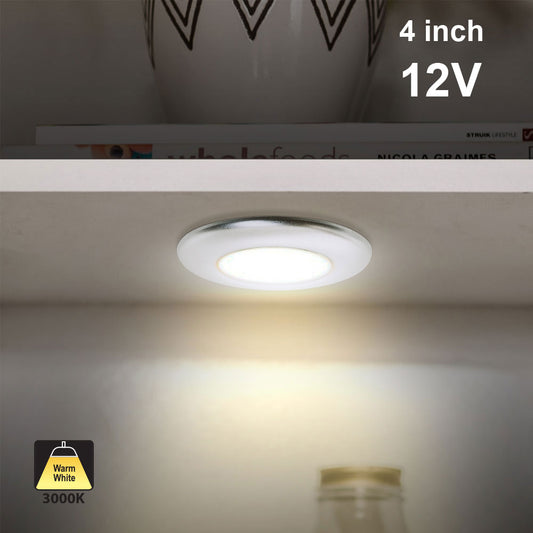 4 inch Round LED Under Cabinet Puck Light 12V 4W