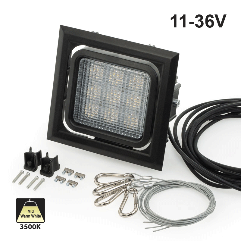 Flood light 11-36V 20W 3500K(Warm White), gekpower