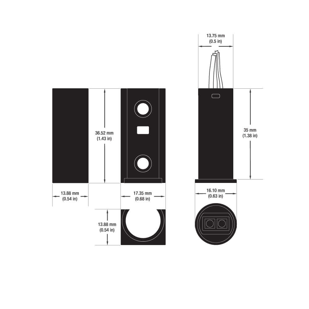 Single Head Door Trigger (IR) Sensor Switch Black Color, gekpower